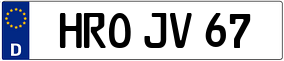 Truck License Plate